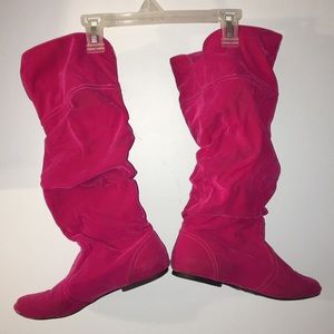 Hot pink Charlotte Russe boots!
